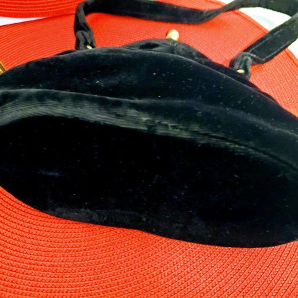 Vintage Black Velvet Purse - Picture 3 of 9